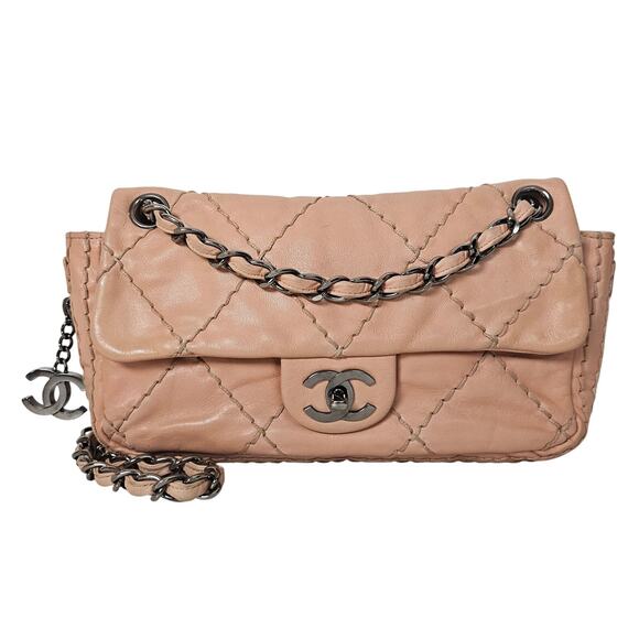 Chanel Ultimate Stitch Shoulder Bag Beige - Picture 1 of 13